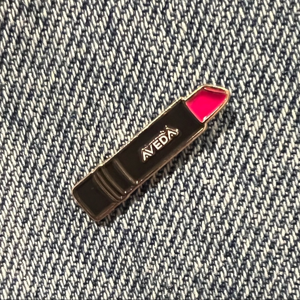 Aveda Lipstick Enamel Pin